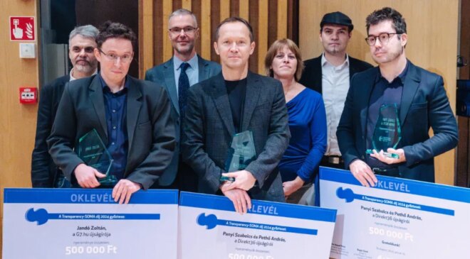 A G7.hu és a Direkt36 újságírói nyerték a Transparency-Soma díjat