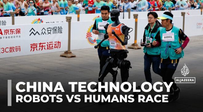21 robot is indult a kínai félmaratonon, de a versenyt egyelőre egy ember nyerte