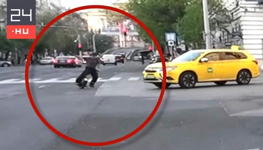 Kis híján a halálába hajtott egykerekűvel egy férfi Budapesten Kis híján a halálába hajtott egykerekűvel egy férfi Budapesten
