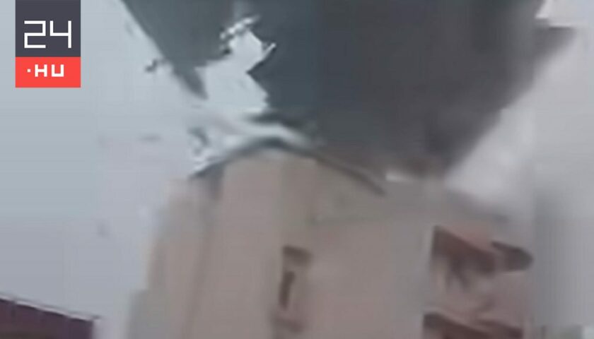 Videón, ahogy a szél leszakította az SZTE épületének több tonnás tetőszerkezetét Videón, ahogy a szél leszakította az SZTE épületének több tonnás tetőszerkezetét